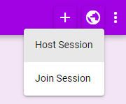 Host Session Button